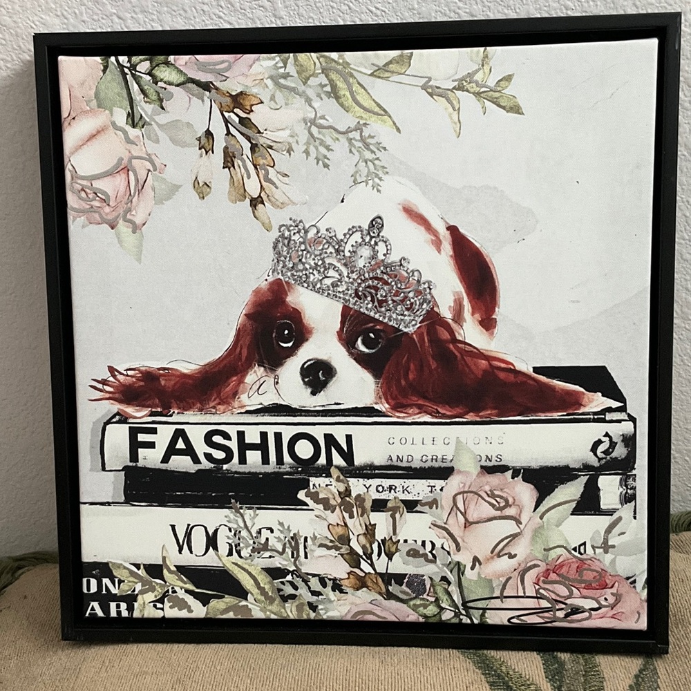 Vogue Fashion Pup Framed Art